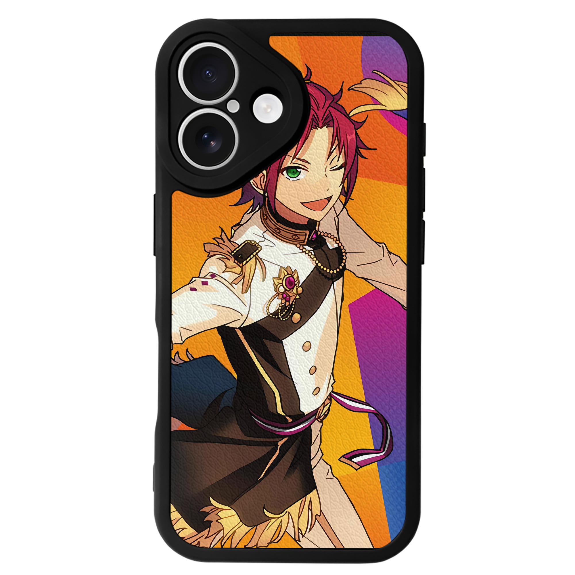 （画像用） あんさんぶるスターズ! Ensemble Stars 【iPhone 16シリーズ対応】シリコンスマホケース（レザー調） 材質：シリコン